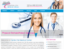 Tablet Screenshot of centercitymedicalcenter.com